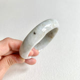 58.3mm A-Grade Natural White Modern Round Bangle No. 600162