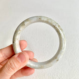 58.4mm A-Grade Natural Light Yellowish Brown Modern Round Bangle No. 600169