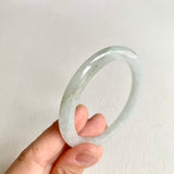 52.5mm A-Grade Natural Light Green Modern Round Bangle No. 600149