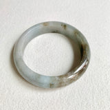 57.8mm A-Grade Natural Bluish Grey Modern Round Bangle No. 600157