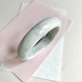 58.2mm A-Grade Natural White Modern Round Bangle No. 600164