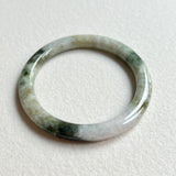 52.6mm A-Grade Natural Bluish Green Modern Round Bangle No. 152030