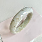 58.4mm A-Grade Natural Light Yellowish Brown Modern Round Bangle No. 600169