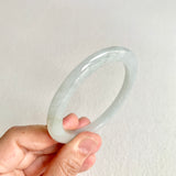 52.5mm A-Grade Natural Light Green Modern Round Bangle No. 600149