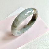 57.8mm A-Grade Natural Bluish Grey Modern Round Bangle No. 600157