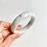 58.3mm A-Grade Natural White Modern Round Bangle No. 600162