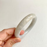 56.2mm A-Grade Natural White Traditional Round Bangle No. 330028