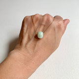 A-Grade Natural Light Green Jadeite Barrel Pendant No. 172495