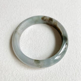 57.8mm A-Grade Natural Bluish Grey Modern Round Bangle No. 600157