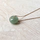 SOLD OUT: A-Grade Natural Greenish Blue Jadeite Barrel Pendant No. 171754