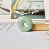 A-Grade Natural Green Jadeite Donut Pendant No.171685