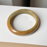 52.5mm A-Grade Natural Russet Jadeite Modern Oval Bangle No. 152009