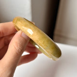 52.5mm A-Grade Natural Russet Jadeite Modern Oval Bangle No. 152009