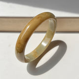 54.2mm A-Grade Natural Russet Jadeite Modern Oval Bangle No. 152011