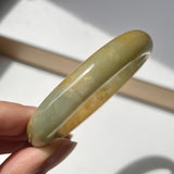 54.2mm A-Grade Natural Russet Jadeite Modern Oval Bangle No. 152011