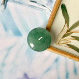 A-Grade Natural Bluish Green Jadeite Donut Pendant No.172507