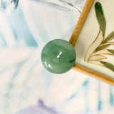 A-Grade Natural Bluish Green Jadeite Donut Pendant No.172507