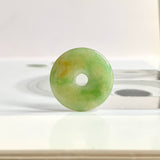 A-Grade Natural Yellow Green Jadeite Donut No.172510