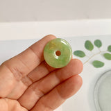 A-Grade Natural Yellow Green Jadeite Donut No.172510