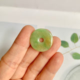 A-Grade Natural Yellow Green Jadeite Donut No.172510