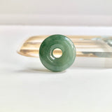 A-Grade Natural Greenish Blue Jadeite Donut No.172511