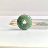 A-Grade Natural Greenish Blue Jadeite Donut No.172511