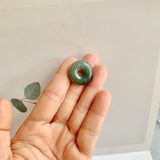 A-Grade Natural Greenish Blue Jadeite Donut No.172511