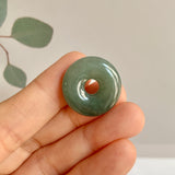 A-Grade Natural Greenish Blue Jadeite Donut No.172511