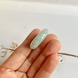 A-Grade Natural Bluish Floral Jadeite Donut No.172513