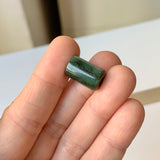 A-Grade Natural Bluish Green Jadeite Barrel No. 172530