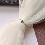 16.1mm A-Grade Natural Jadeite Dainty Bead Ring (Rectangle) No.162399