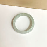 19.2mm A-Grade Natural Light Green Jadeite Abacus Ring Band No.162441