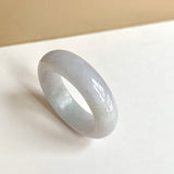 21.1mm A-Grade Natural Lavender Green Jadeite Abacus Ring Band No.162444