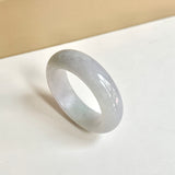 21.1mm A-Grade Natural Lavender Green Jadeite Abacus Ring Band No.162444