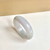 21.1mm A-Grade Natural Lavender Green Jadeite Abacus Ring Band No.162444