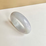 21.1mm A-Grade Natural Lavender Green Jadeite Abacus Ring Band No.162444