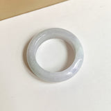 21.1mm A-Grade Natural Lavender Green Jadeite Abacus Ring Band No.162444