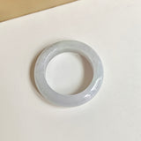 21.1mm A-Grade Natural Lavender Green Jadeite Abacus Ring Band No.162444