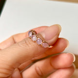 19mm A-Grade Natural Lavender Jadeite Colour Galore Ring No.162405