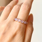 19mm A-Grade Natural Lavender Jadeite Colour Galore Ring No.162405