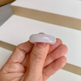 20.3mm A-Grade Natural White Jadeite Abacus Ring Band No.162445