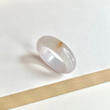 20.3mm A-Grade Natural Lavender Jadeite Abacus Ring Band No.162446