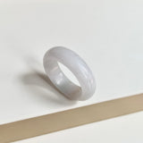 20.3mm A-Grade Natural Lavender Jadeite Abacus Ring Band No.162446