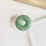 A-Grade Natural Bluish Green Jadeite Bagel Piece No. 172532