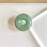 A-Grade Natural Bluish Green Jadeite Bagel Piece No. 172532