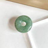 A-Grade Natural Bluish Green Jadeite Bagel Piece No. 172532