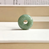 A-Grade Natural Bluish Green Jadeite Bagel Piece No. 172532