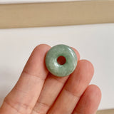 A-Grade Natural Bluish Green Jadeite Bagel Piece No. 172532