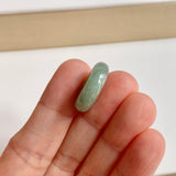 A-Grade Natural Bluish Green Jadeite Bagel Piece No. 172532