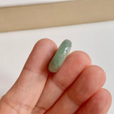 A-Grade Natural Bluish Green Jadeite Bagel Piece No. 172532